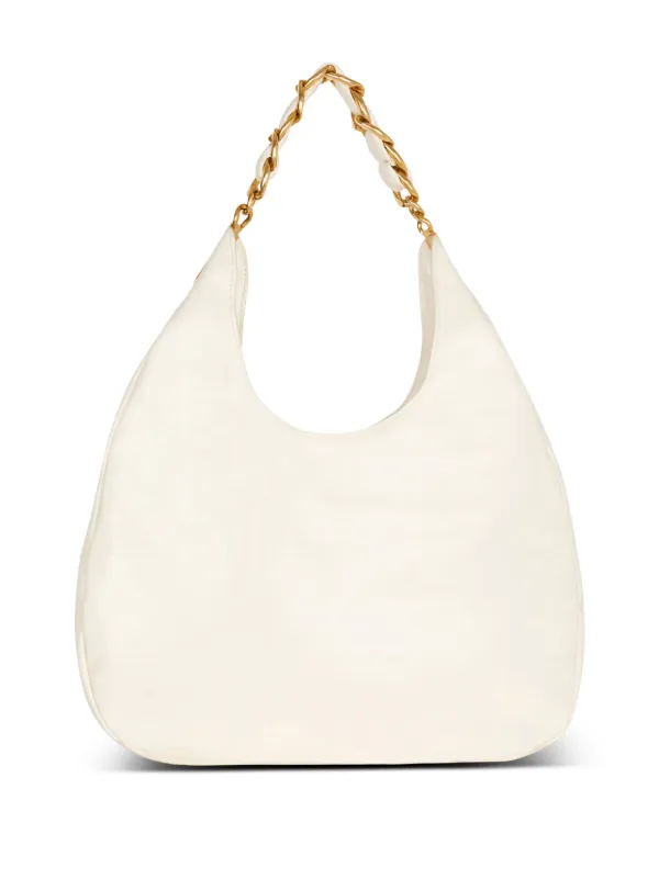 Balmain 1945 Soft Hobo Shoulder Bag White FARFETCH IE