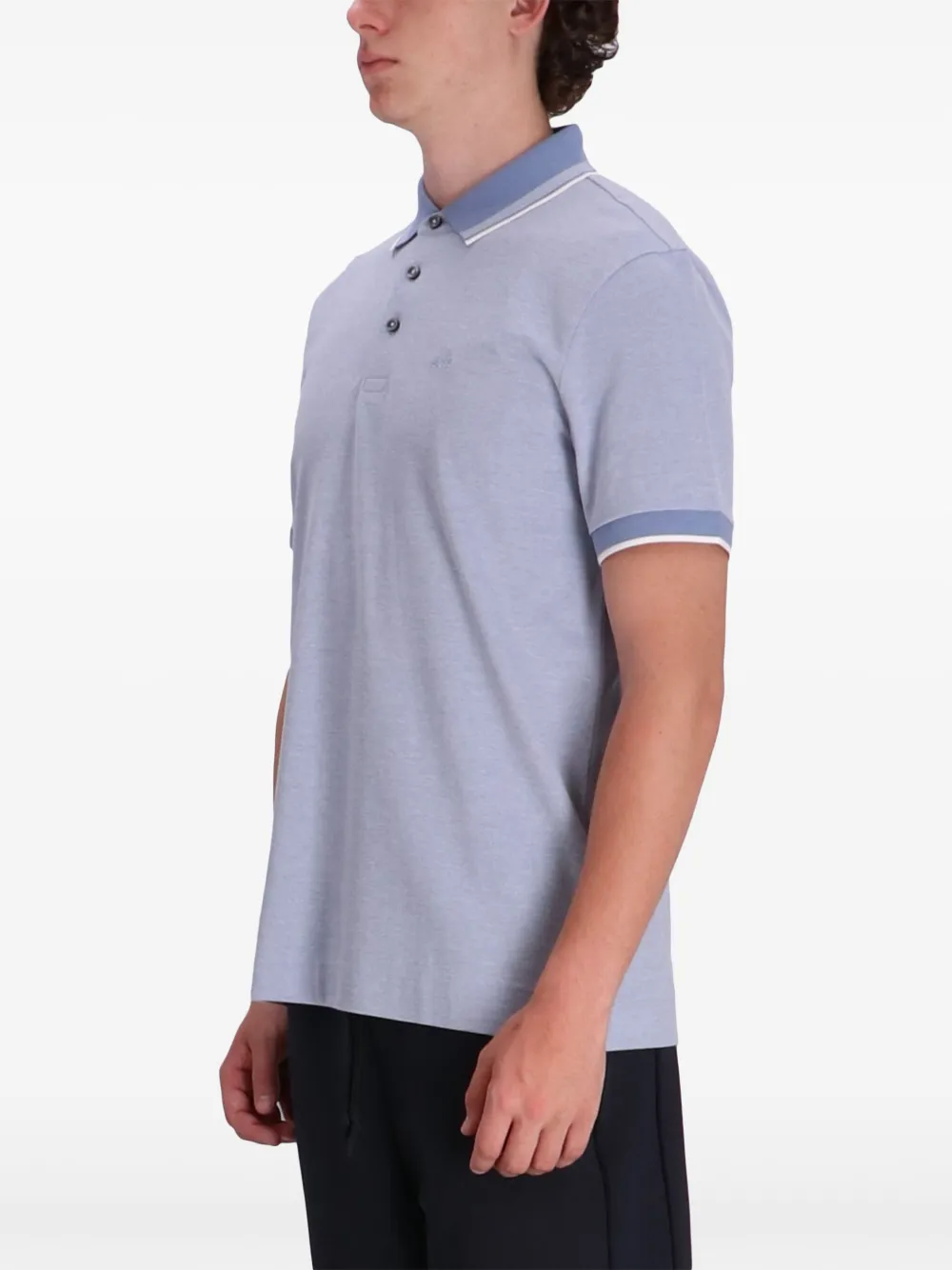 BOSS Poloshirt met geborduurd logo Blauw