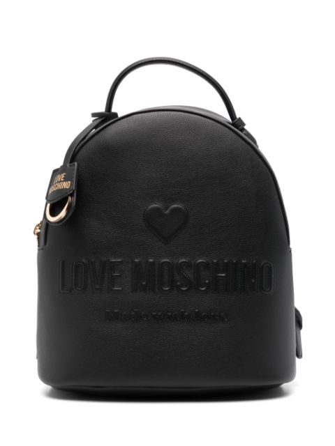 Cheap Love Moschino logo-embossed backpack Women