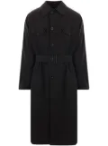 Maison Margiela canvas belted trench coat - Black