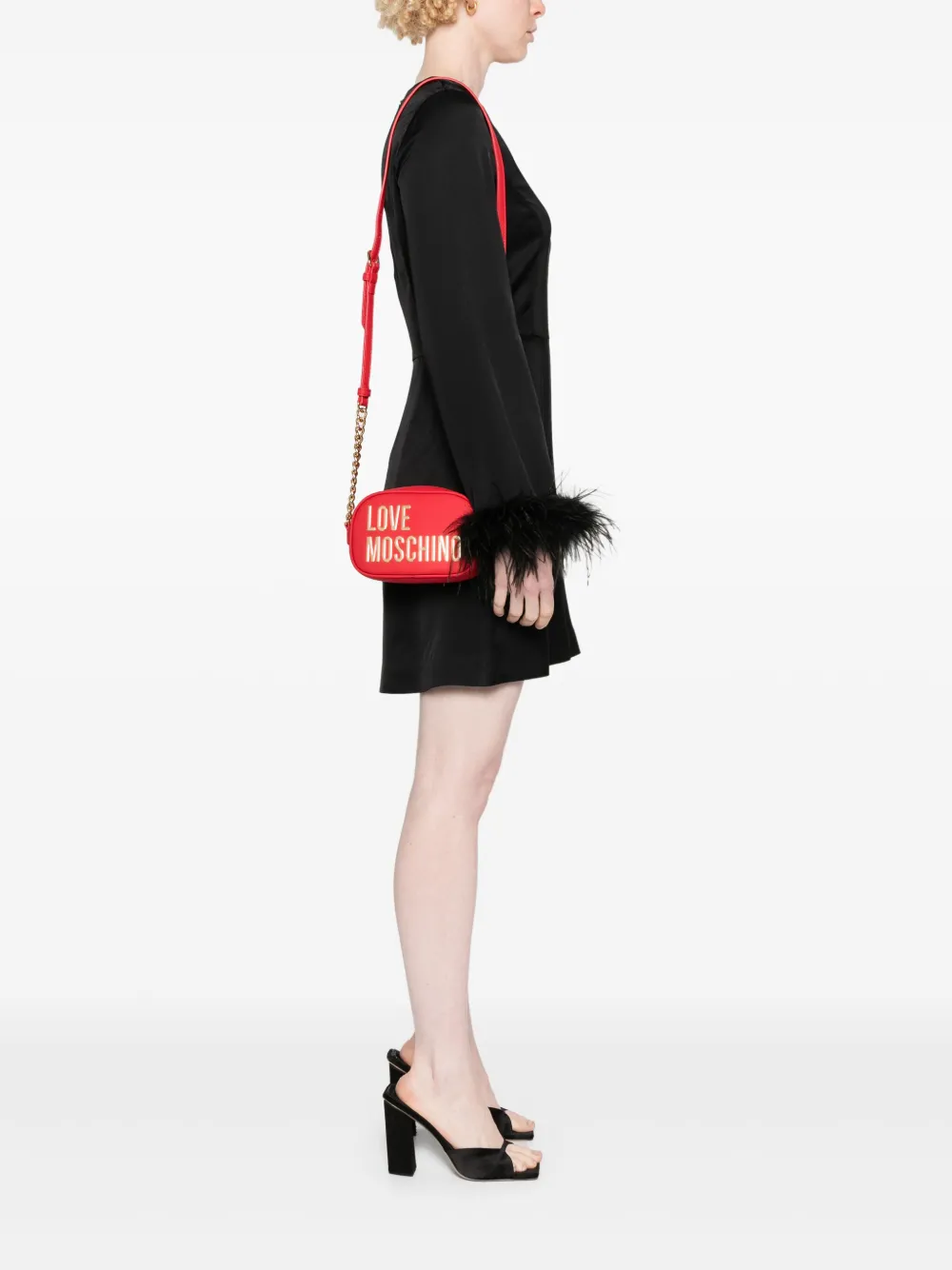 Cheap Love Moschino maxi lettering cross body bag Women
