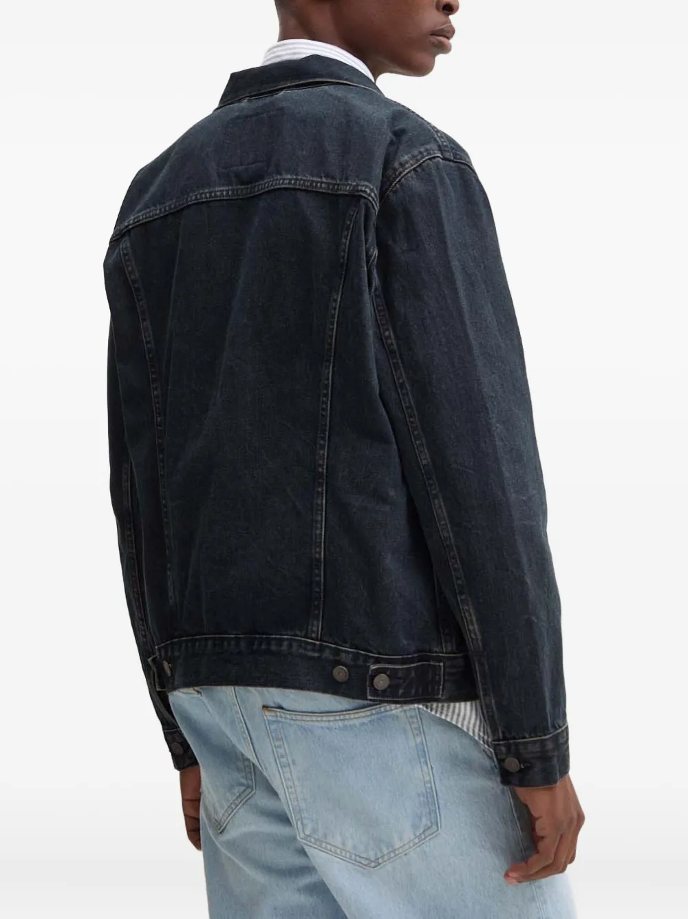 Levi's Denim truckerjack Blauw