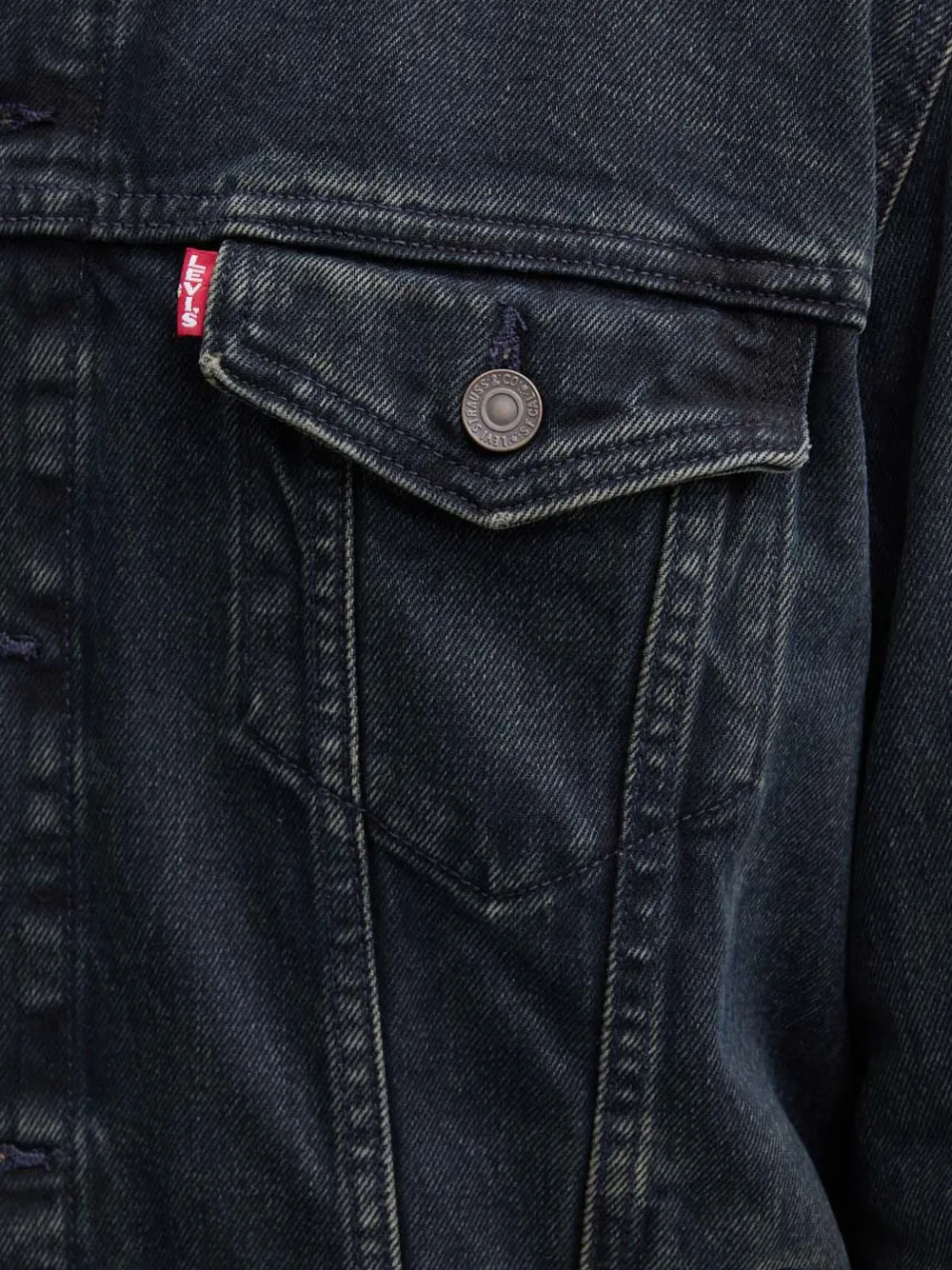 Levi's Denim truckerjack Blauw