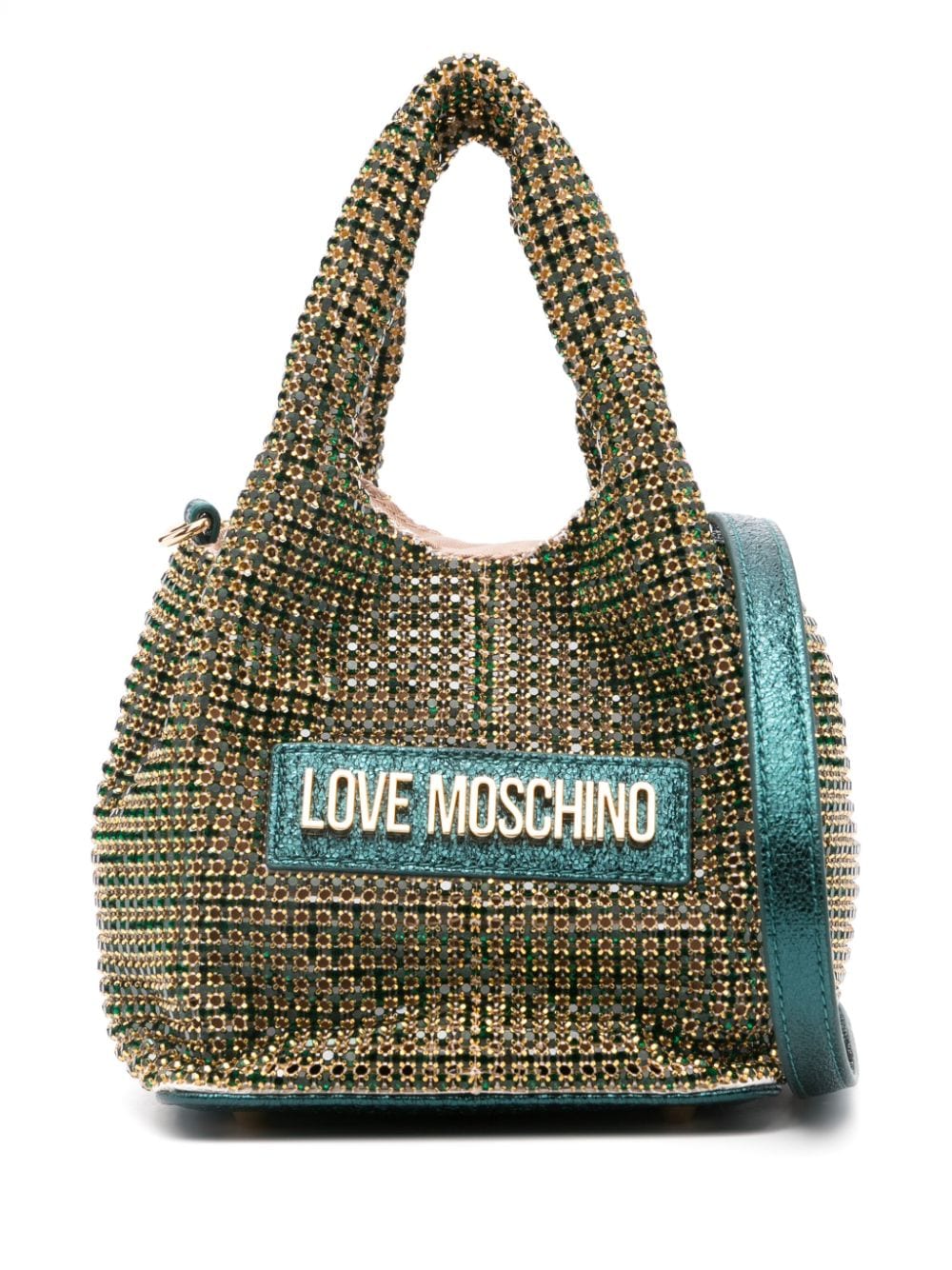 Love Moschino Borsa a secchiello con applicazione - Giallo