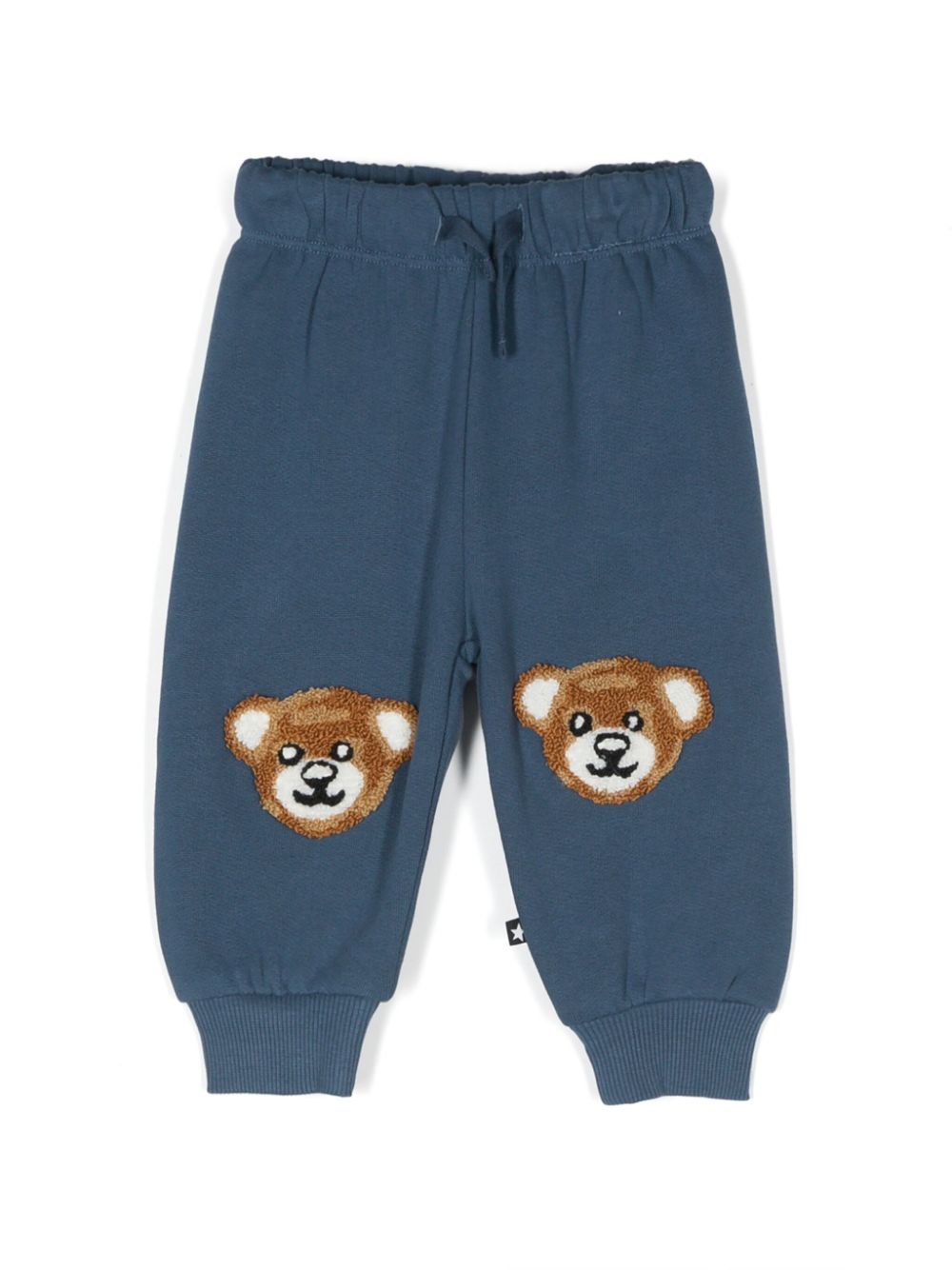 Molo teddy bear-detail track pants - Blue