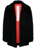 Doublet hand-painted faux-fur jacket - Black