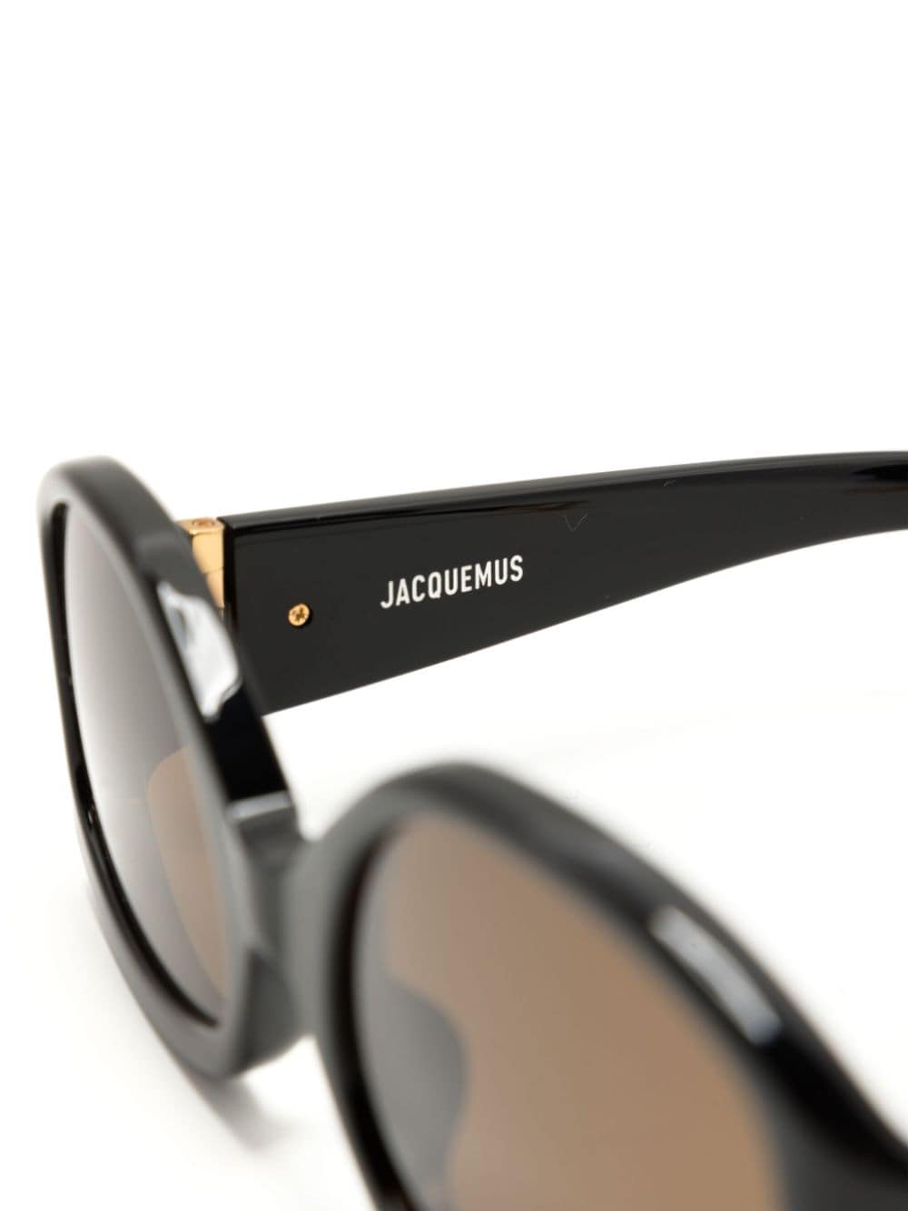 Shop Jacquemus Les Lunettes Gala Sunglasses In Black