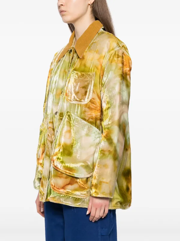 Collina Strada Molten Floral Jacket | Gold | FARFETCH UK