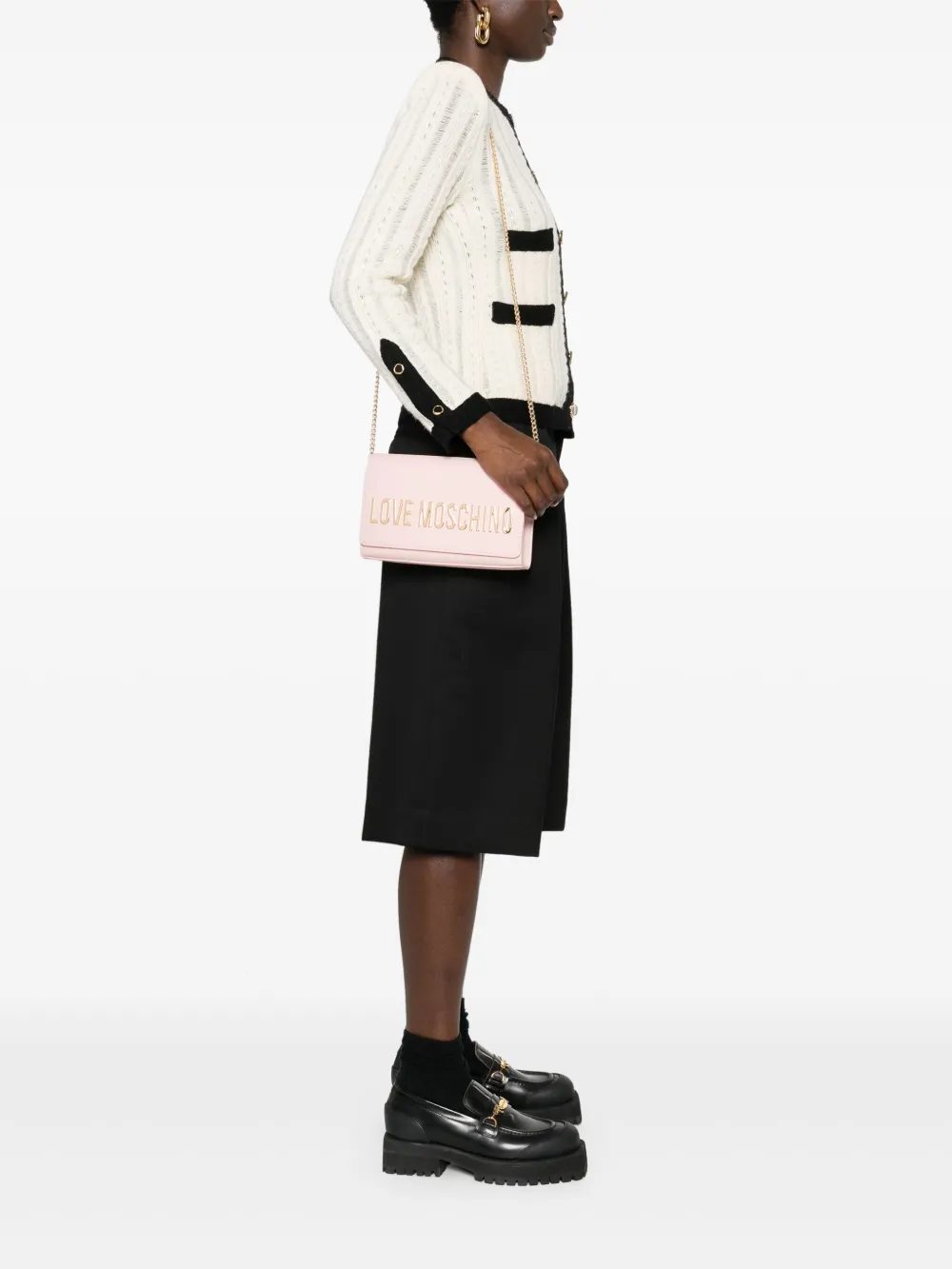 Love Moschino Crossbodytas met logo - Roze