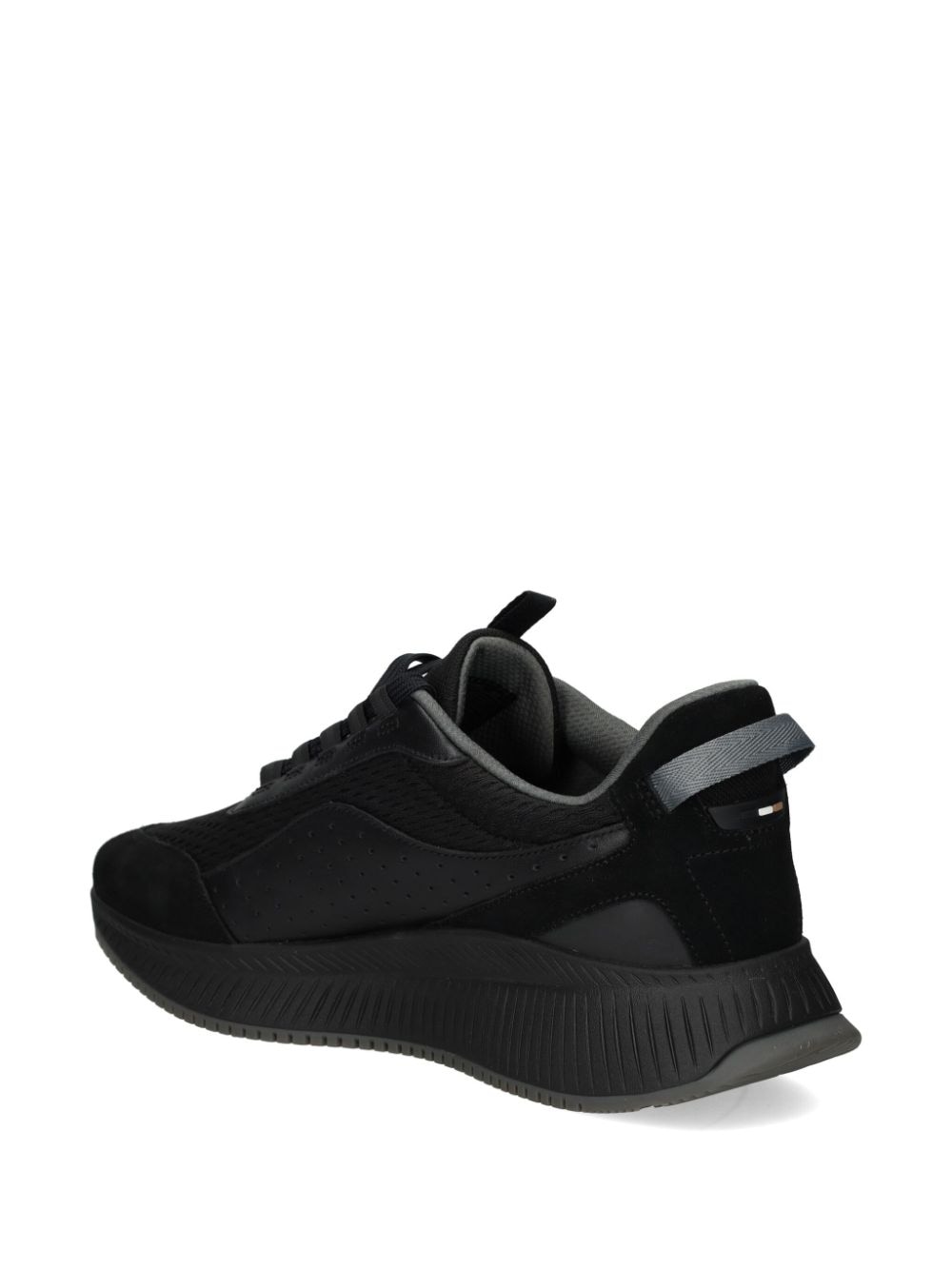 Shop Hugo Boss Ttnm Evo Knitted Trainers In Black