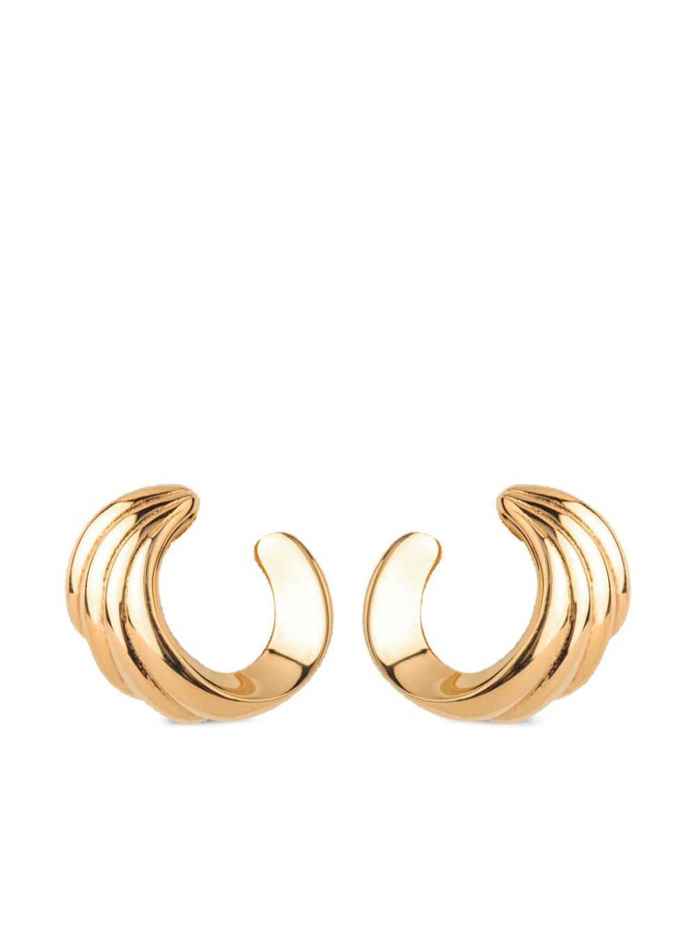 1980s Monet clip-on hoop earrings