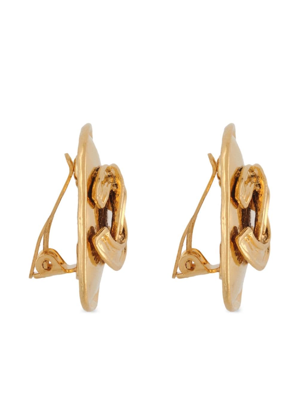 CHANEL Pre-Owned 1994 CC clip-on earrings - Goud