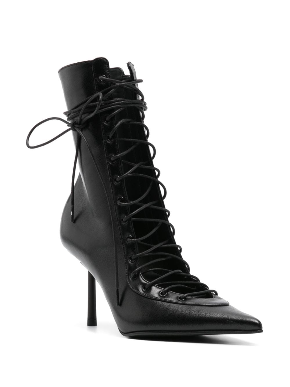 Le Silla 85mm leather boots - Zwart