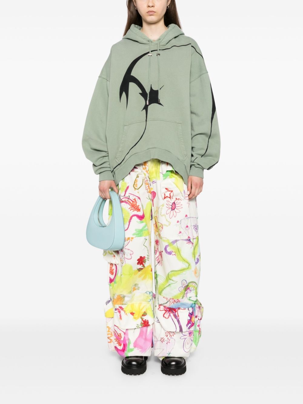 Collina Strada Hoodie met grafische print - Groen