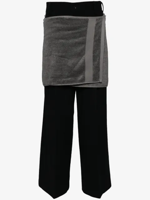 Doublet Onsen Towel felted-finish trousers