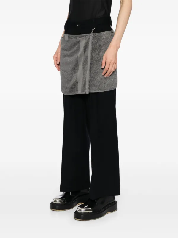 取り外し可　24AW doublet onsen towel pant温泉パンツ Doublet Onsen Towel パンツ | ブラック | FARFETCH JP