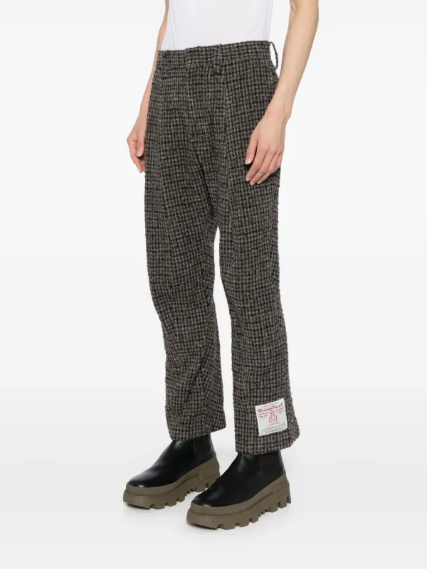 doublet 新品　PUPPETEMBROIDERYSWEATPANTS Doublet Zombie Silhouette Tweed Trousers | Grey | FARFETCH ZA