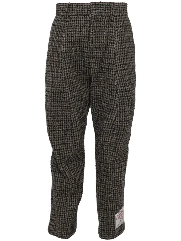 Doublet Zombie Silhouette Tweed Trousers | Grey | FARFETCH ZA