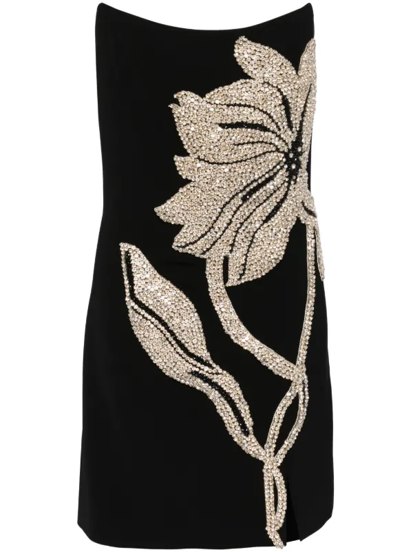 Costarellos Kass Mini Dress in Black
