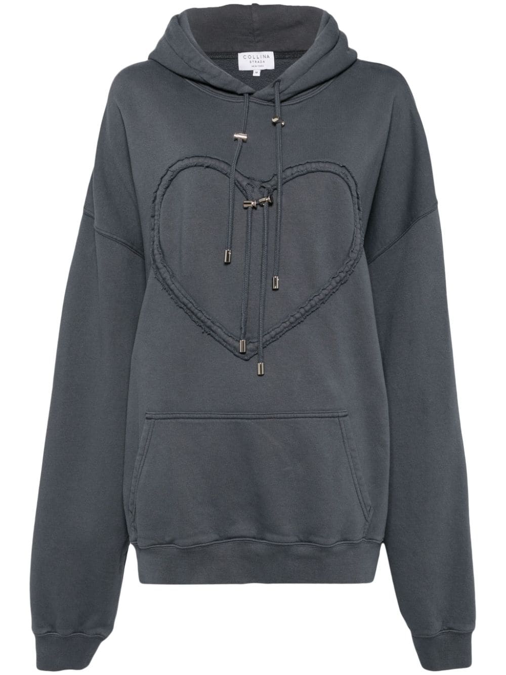 Collina Strada Heart hoodie - Blue