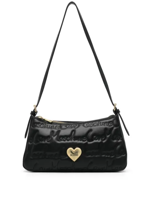 Love Moschino logo-plaque shoulder bag WOMEN