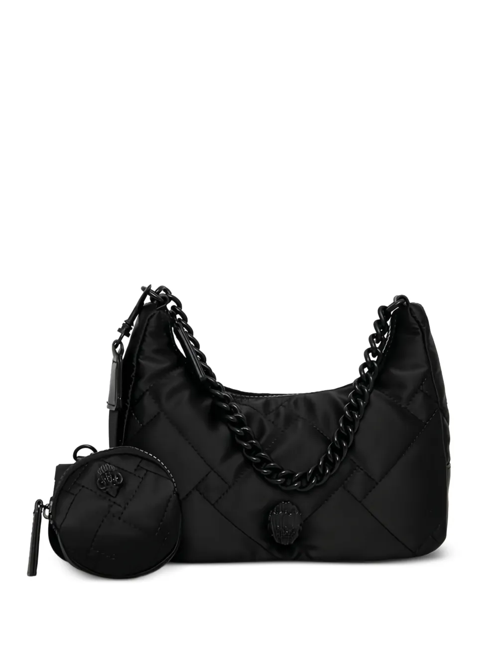 Kurt Geiger London quilted chain crossbody bag - Nero