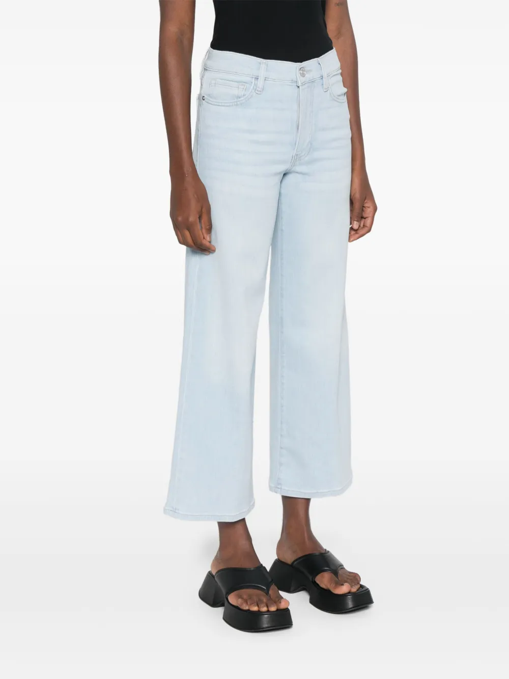 Shop Frame Le Pixie Jeans In Blue
