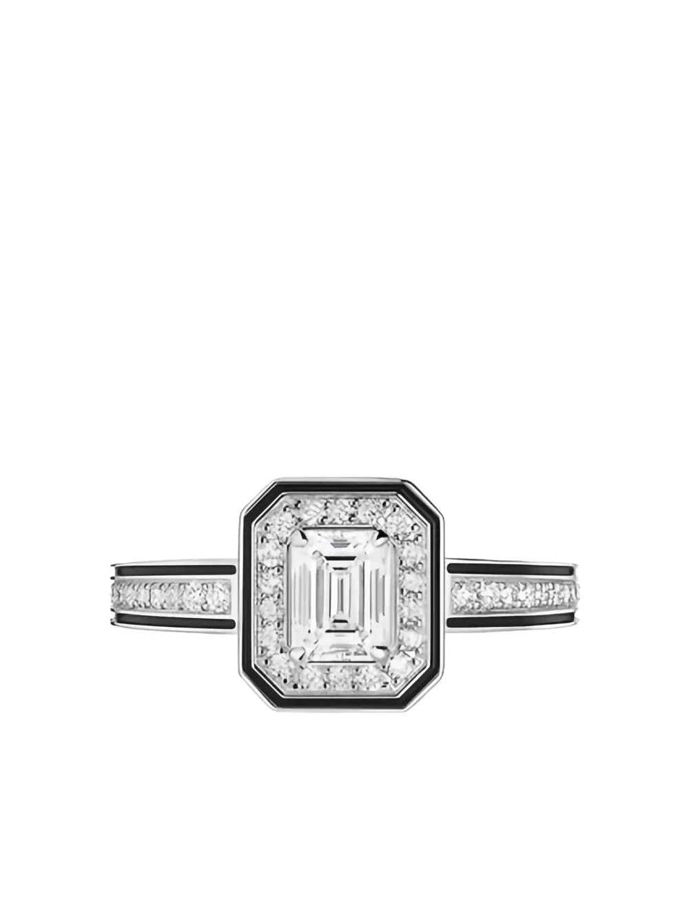Boucheron Vendôme Liseré ダイヤモンド リング 18Kホワイトゴールド - シルバートーン Boucheron Vendôme Liseré ダイヤモンド リング 18Kホワイトゴールド - シルバートーン