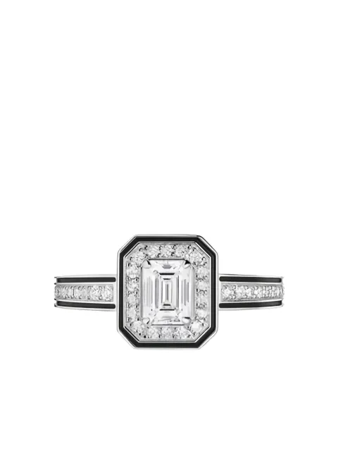 Boucheron 18K white gold Vendôme Liseré diamond ring 
