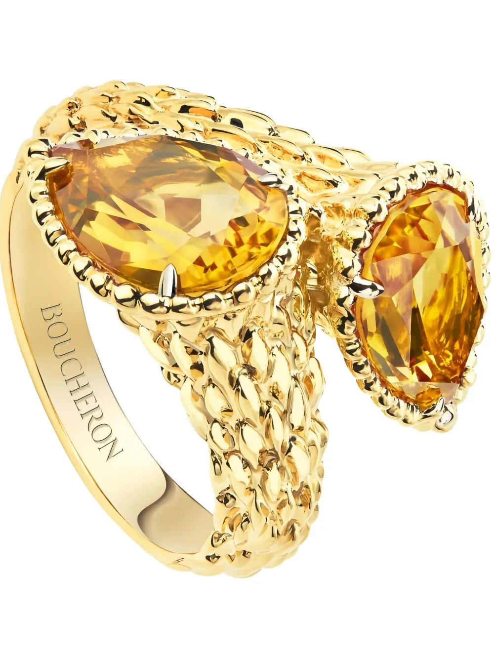 Boucheron 18kt yellow gold Serpent Bohème citrine ring | Fine Jewelry | Image 2