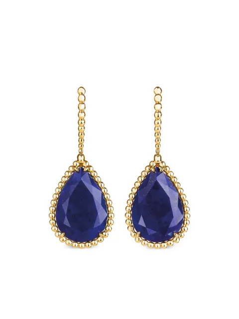 Boucheron 18kt yellow gold Serpent Bohème lapis lazuli earrings 