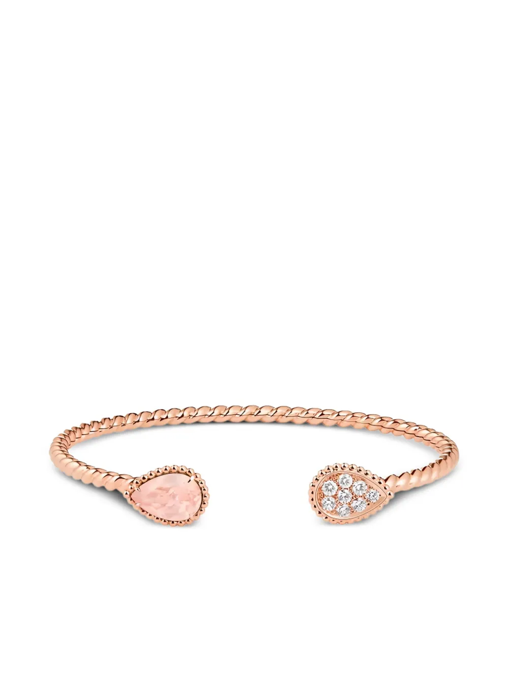 Boucheron Serpent Bohème ダイヤモンド&クオーツ ブレスレット 18Kローズゴールド - ピンク Boucheron Serpent Bohème ダイヤモンド&クオーツ ブレスレット 18Kローズゴールド - ピンク