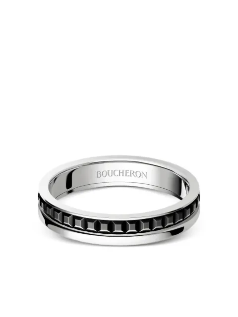Boucheron 18K white gold Quatre Black Edition ring