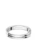 Boucheron platinum double-godron ring - Silver