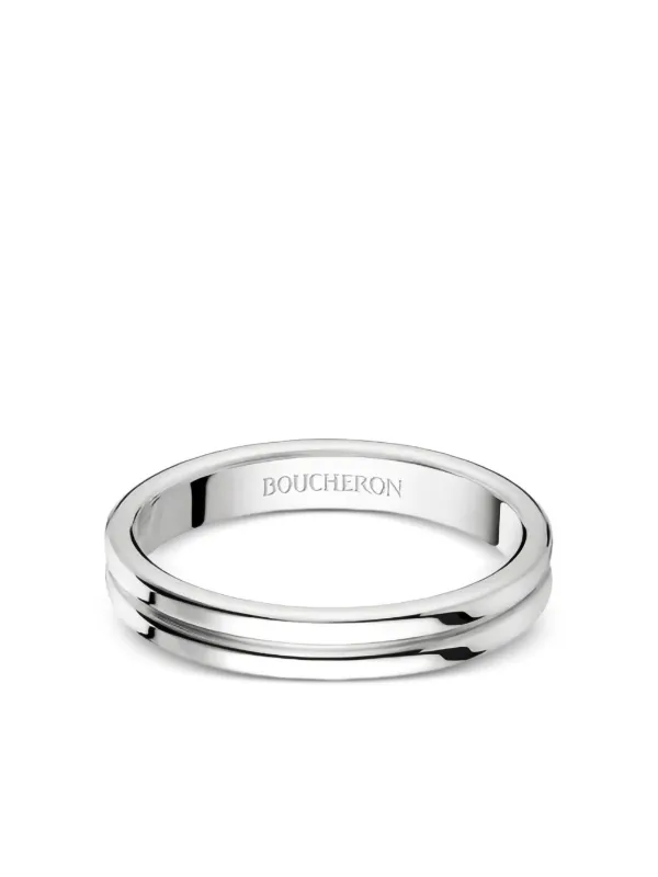 Boucheron ダブル リング プラチナ | シルバートーン | FARFETCH JP