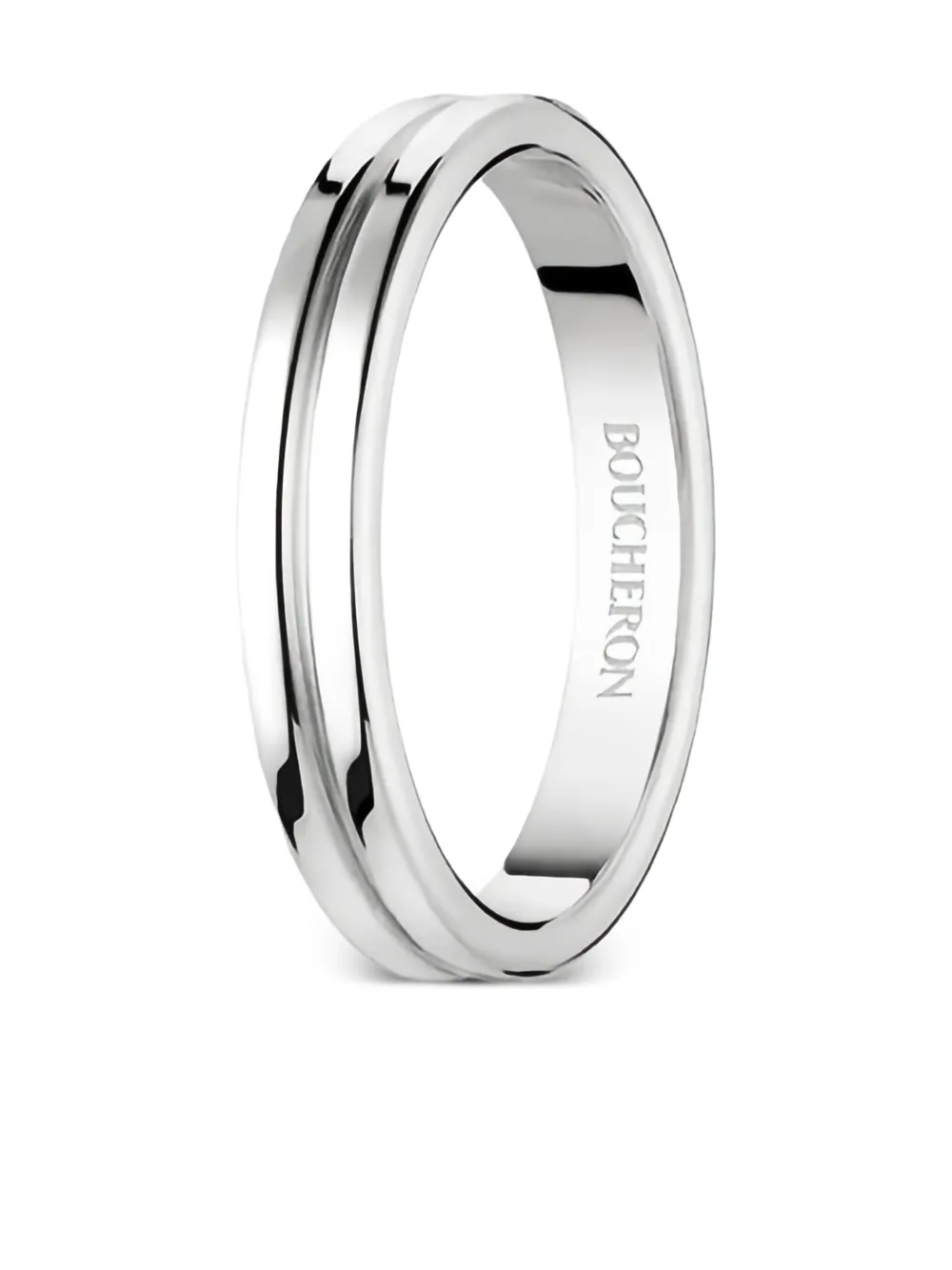 Boucheron ダブル リング プラチナ | シルバートーン | FARFETCH JP