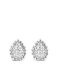 Boucheron 19k white gold Serpent Bohème diamond stud earrings - Silver