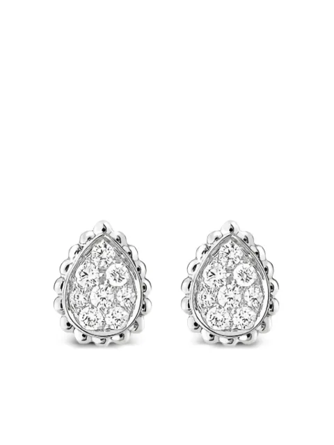 Boucheron aretes Serpent Bohème en oro blanco de 19kt con diamante