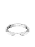 Boucheron 18K white gold facetted ring - Silver