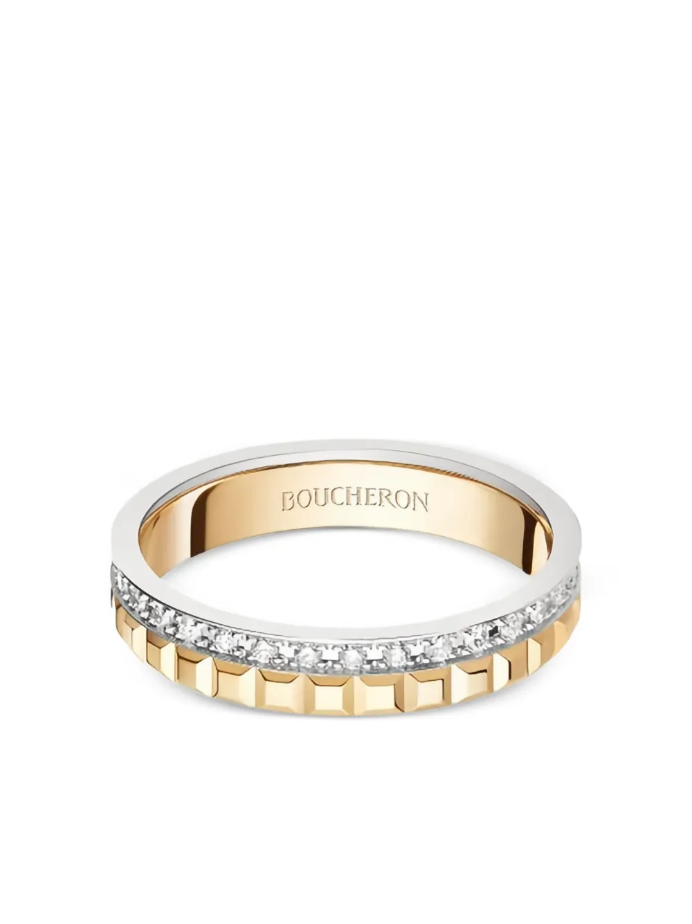 Boucheron 18K yellow and white gold Quatre Radiant diamond ring - Boucheron 18K yellow and white gold Quatre Radiant diamond ring -