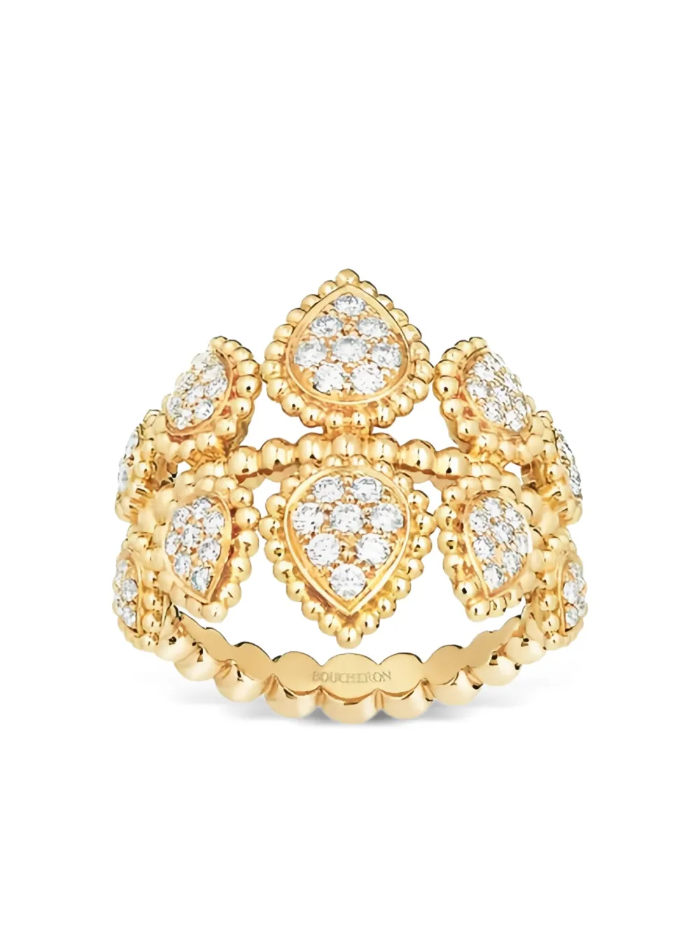 Boucheron 18K yellow gold Serpent Bohème diamond ring - ゴールドトーン Boucheron 18K yellow gold Serpent Bohème diamond ring - ゴールドトーン
