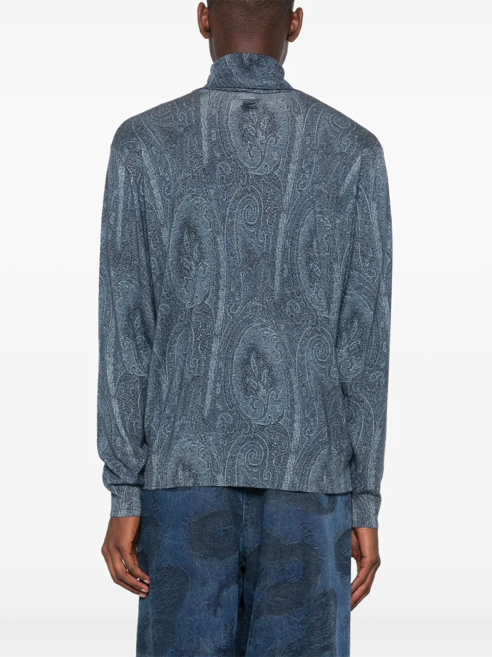ETRO Trui met paisley-jacquard Blauw