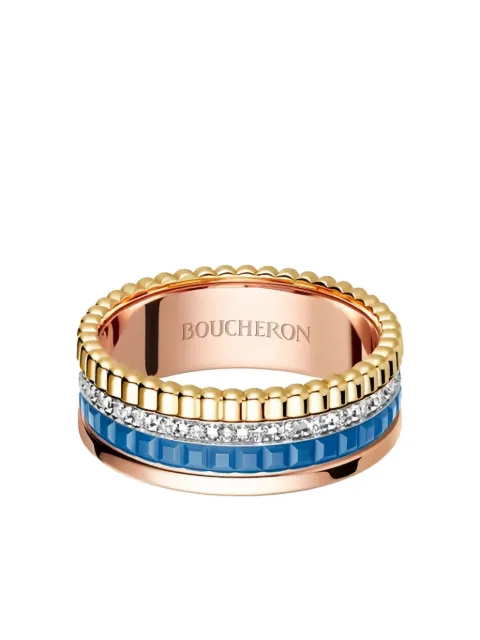 Boucheron 18K rose gold Quatre diamond ring