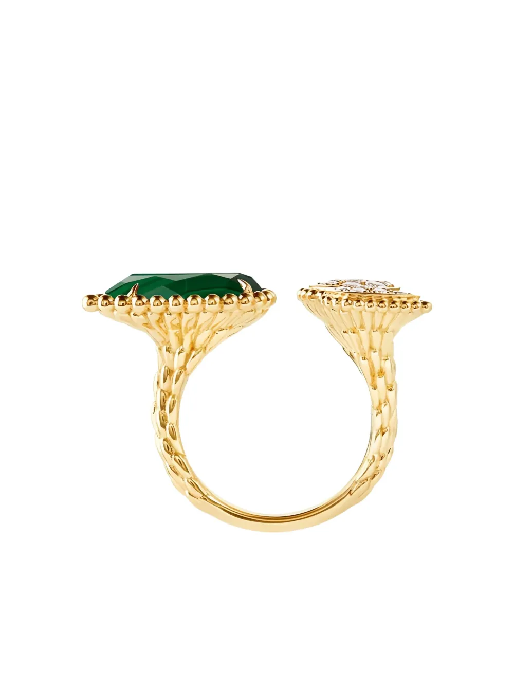 Boucheron 18K yellow gold Serpent Bohème malachite and diamond ring - Boucheron 18K yellow gold Serpent Bohème malachite and diamond ring -