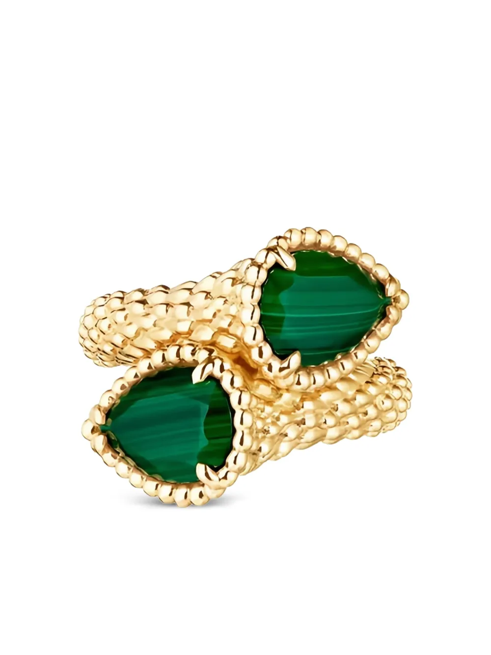Boucheron 18K yellow gold Serpent Bohème malachite ring - ゴールドトーン Boucheron 18K yellow gold Serpent Bohème malachite ring - ゴールドトーン