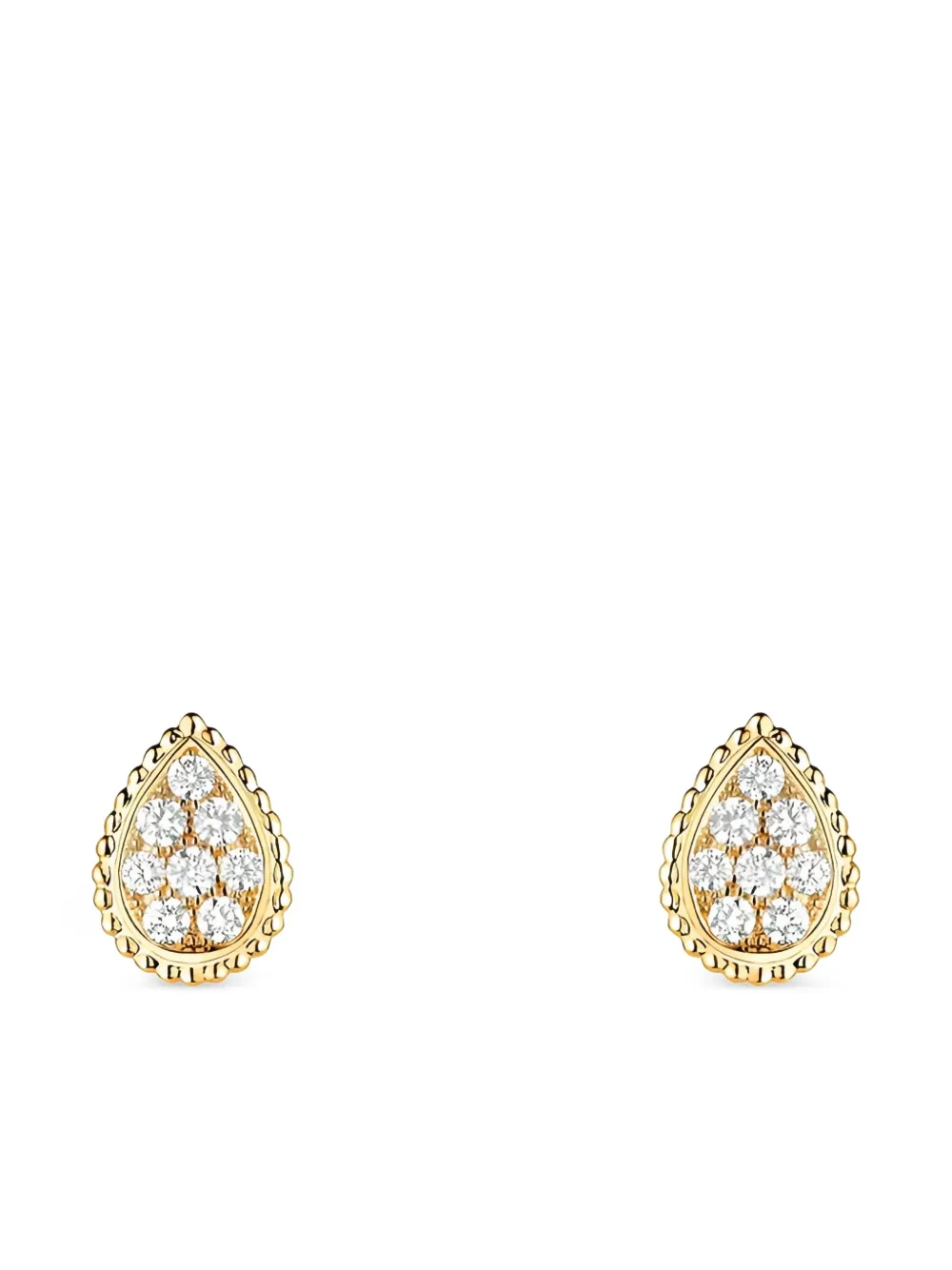 Boucheron 18kt yellow gold Serpent Bohème diamonds stud earrings - Boucheron 18kt yellow gold Serpent Bohème diamonds stud earrings -