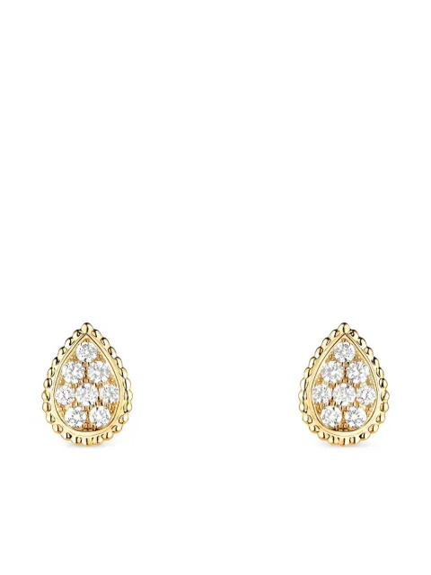Boucheron 18kt yellow gold Serpent Bohème diamonds stud earrings