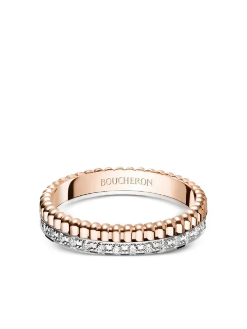 Boucheron 18K 골드 콰트로 래디언트 에디션 다이아몬드 이어링