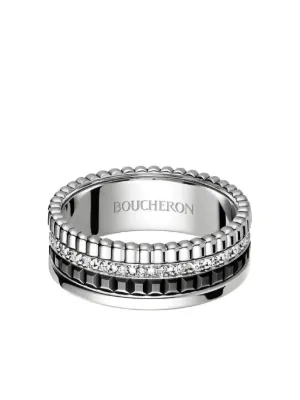 【大特価】正規品 BOUCHERON キャトル ブラック #58号 保証書有 Boucheron キャトル ブラック リング S 18Kホワイトゴールド 通販