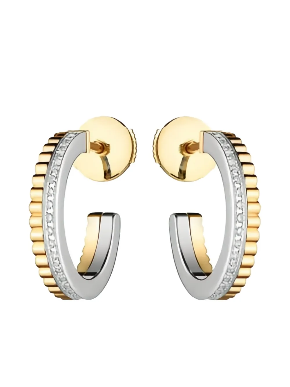 Boucheron 18K yellow gold Quatre Radiant Edition diamond earrings - Boucheron 18K yellow gold Quatre Radiant Edition diamond earrings -